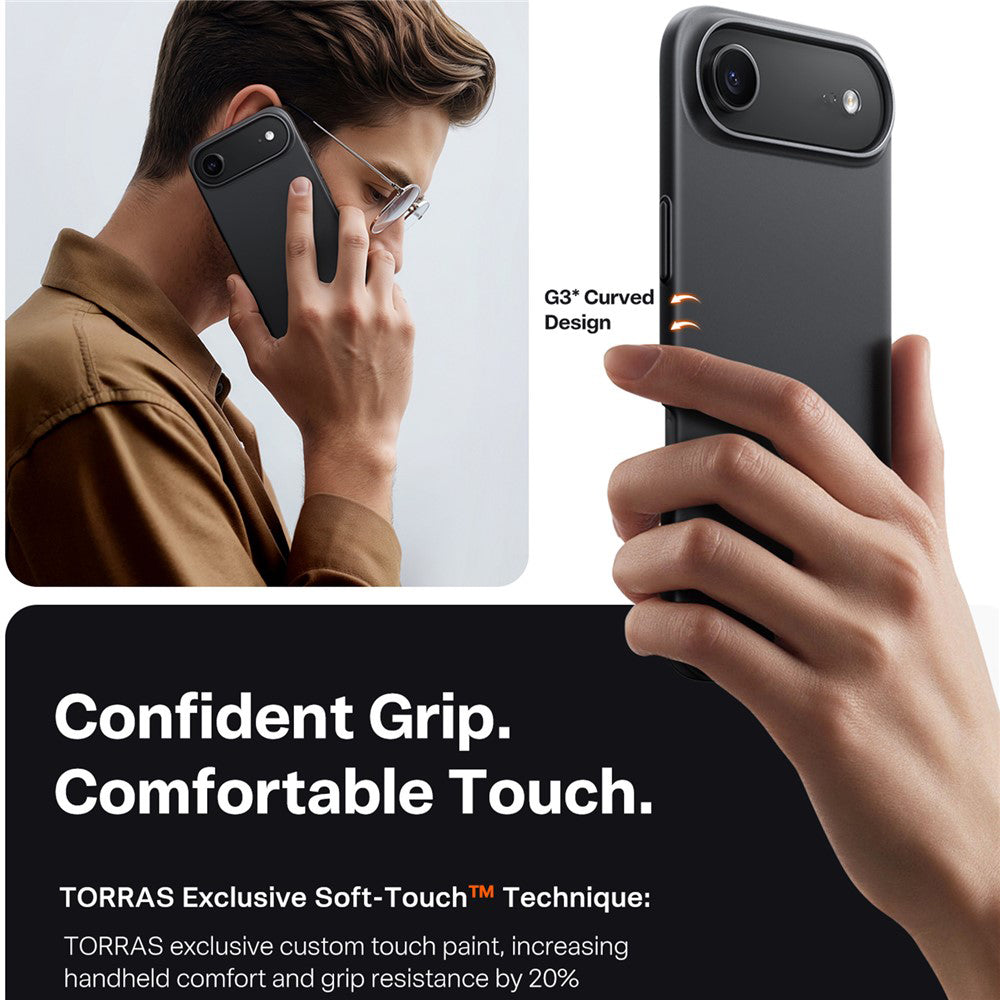 Pouzdro MagSafe pro Apple iPhone 17 Air, Torras, SlimFit, Černé