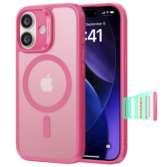 Pouzdro MagSafe pro Apple iPhone 17, ESR, Classic Hybrid, Saténově růžové