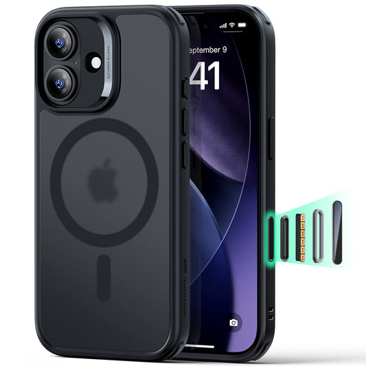 Pouzdro MagSafe pro Apple iPhone 17, ESR, Classic Hybrid, Saténově černé