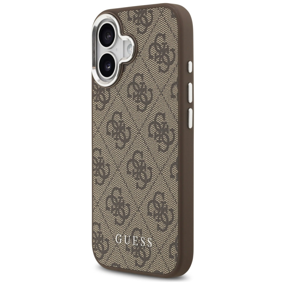 MagSafe Case for Apple iPhone 17, Guess, 4G Classic Logo, Brown