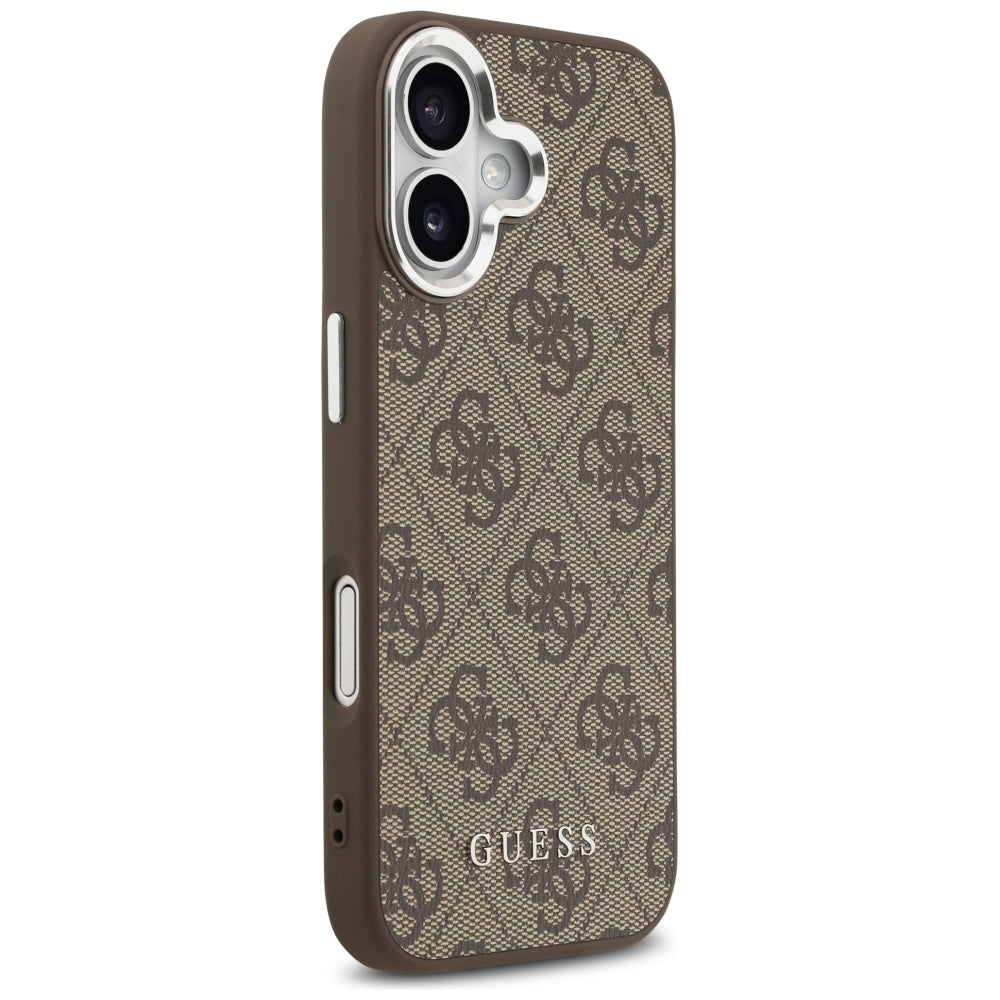 MagSafe Case for Apple iPhone 17, Guess, 4G Classic Logo, Brown