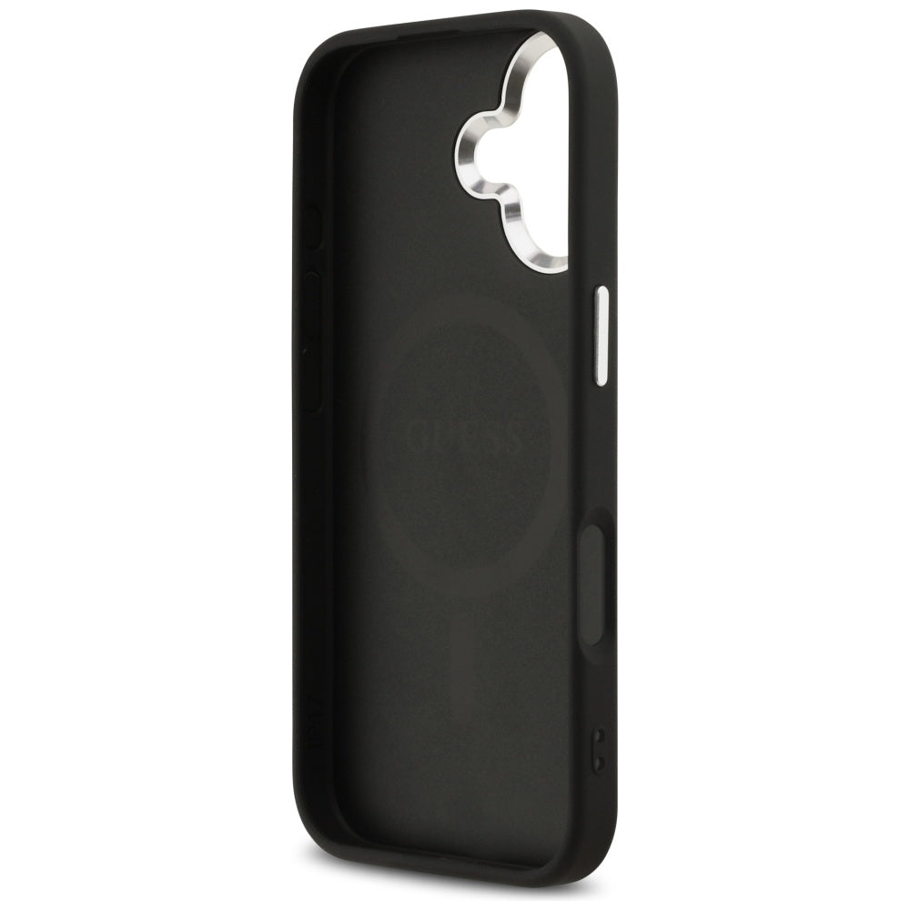 MagSafe Case for Apple iPhone 17, Guess, 4G Classic Logo, Black