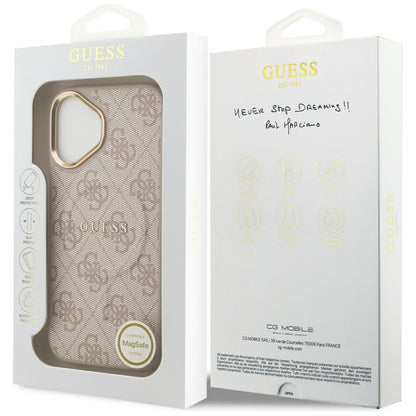 MagSafe Case for Apple iPhone 17, Guess, 4G Classic, Pink