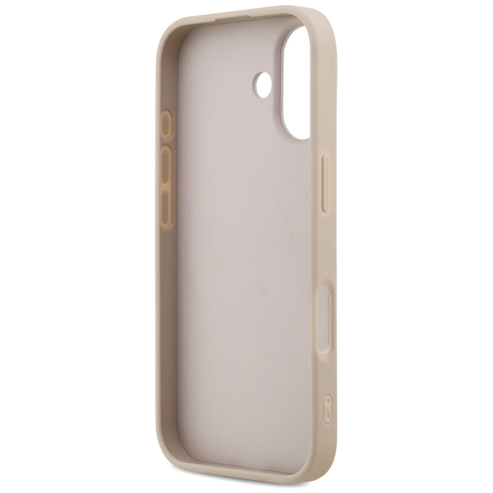 MagSafe Case for Apple iPhone 17, Guess, 4G Ring Classic Logo, Pink