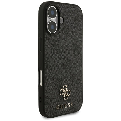 Pouzdro MagSafe pro Apple iPhone 17, Guess, 4G Small and Classic Logo, Černá
