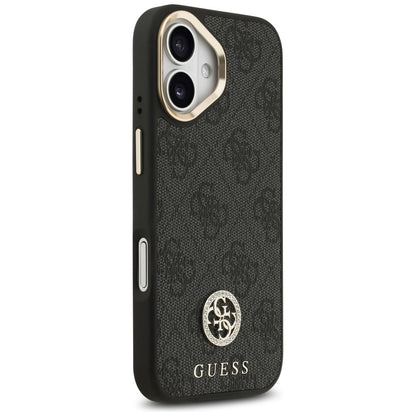 MagSafe Case for Apple iPhone 17, Guess, 4G Strass Logo, Black