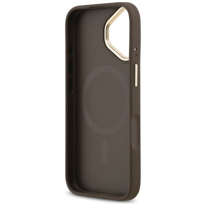MagSafe Case for Apple iPhone 17, Guess, 4G Stripe, Brown