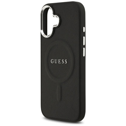 Pouzdro MagSafe pro Apple iPhone 17, Guess, Classic Logo, Černá