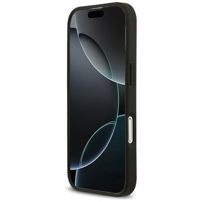 Pouzdro MagSafe pro Apple iPhone 17, Guess, Grained Flowers, Černá