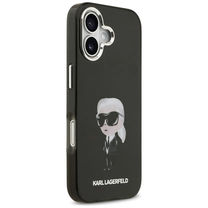 Pouzdro MagSafe pro Apple iPhone 17, Karl Lagerfeld, IML Aquarelle Karl Ikonik, Černá