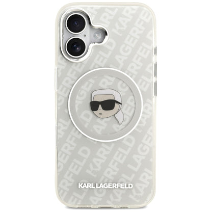 MagSafe Case for Apple iPhone 17, Karl Lagerfeld, IML Karl's Head, Grey