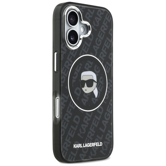 MagSafe Case for Apple iPhone 17, Karl Lagerfeld, IML Karl's Head, Black