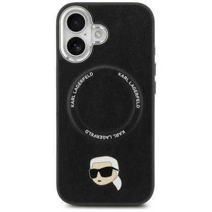 Pouzdro MagSafe pro Apple iPhone 17, Karl Lagerfeld, Karl Pin, Černá