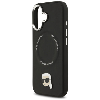 Pouzdro MagSafe pro Apple iPhone 17, Karl Lagerfeld, Karl Pin, Černá