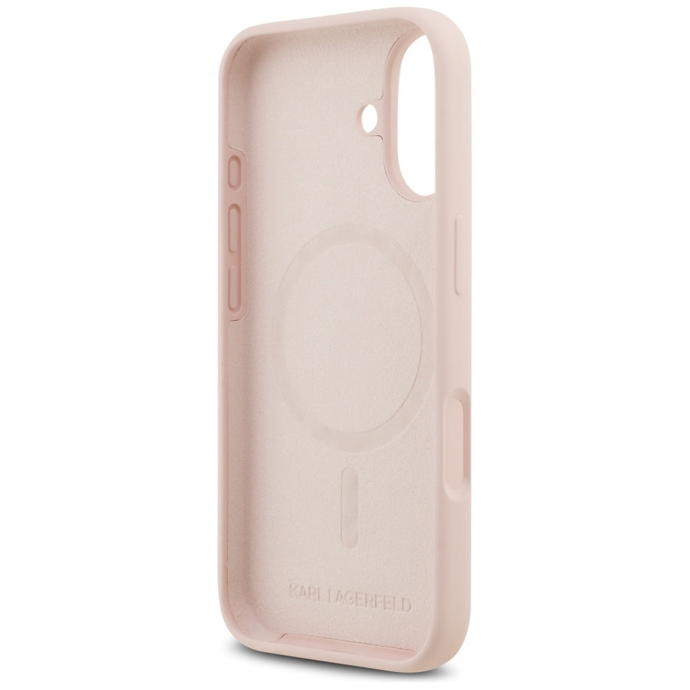 MagSafe Case for Apple iPhone 17, Karl Lagerfeld, Ring Karl & Choupette, Pink