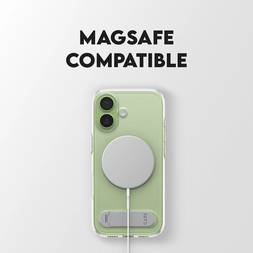 Pouzdro MagSafe pro Apple iPhone 17, PanzerGlass, s funkcí stojánku, průhledné