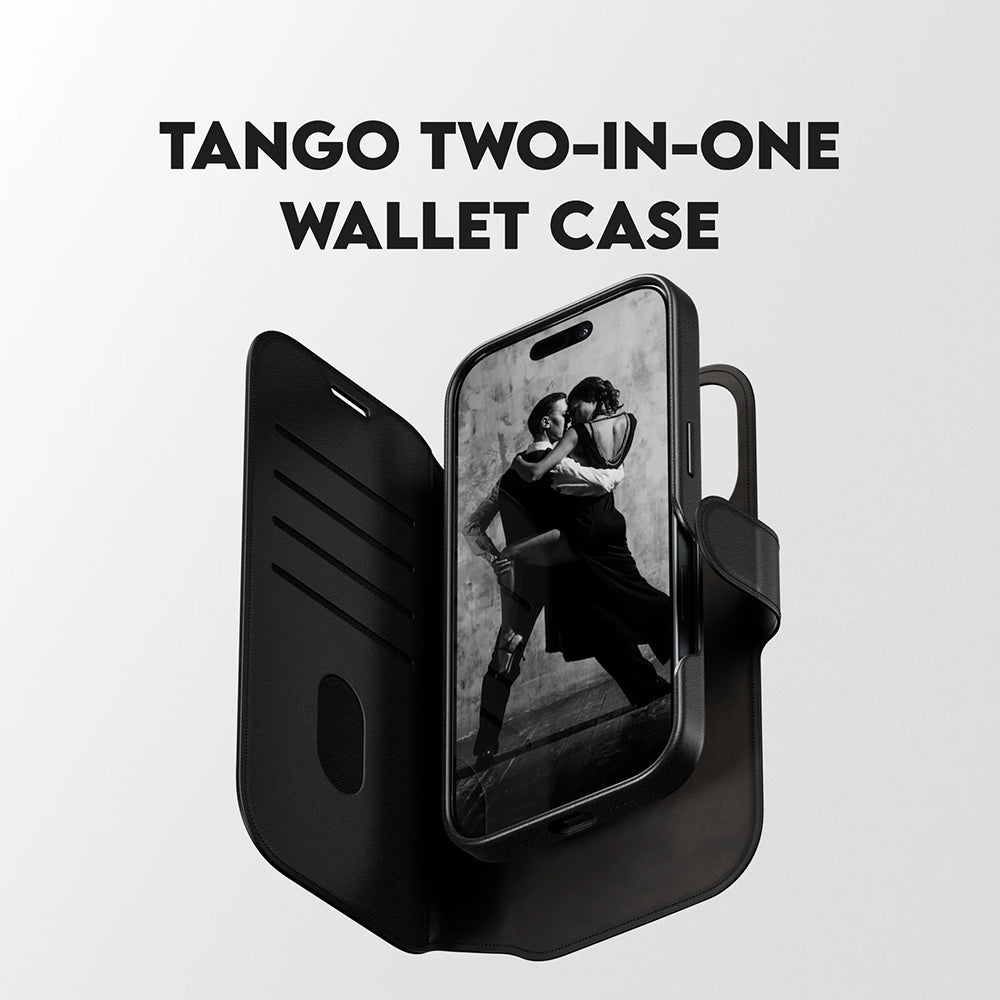 Pouzdro MagSafe pro Apple iPhone 17, PanzerGlass, Care Feature Tango Two-in-One, Černá
