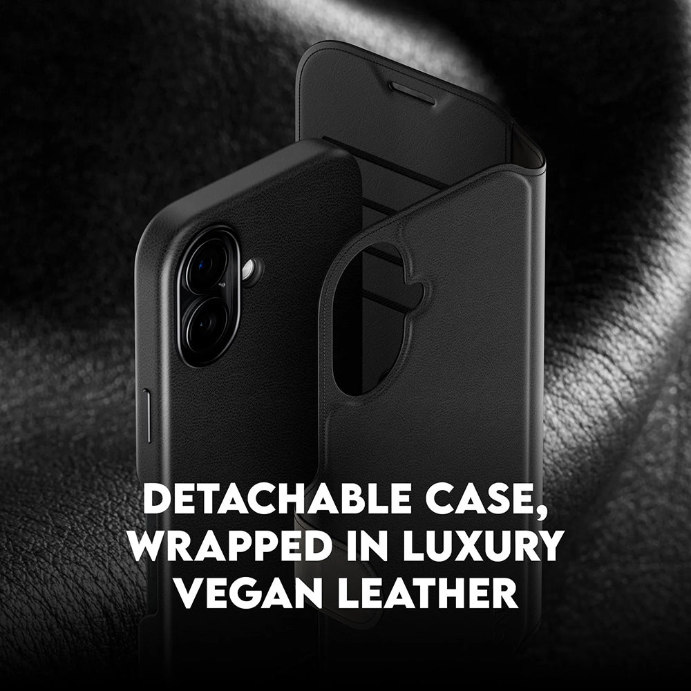 Pouzdro MagSafe pro Apple iPhone 17, PanzerGlass, Care Feature Tango Two-in-One, Černá