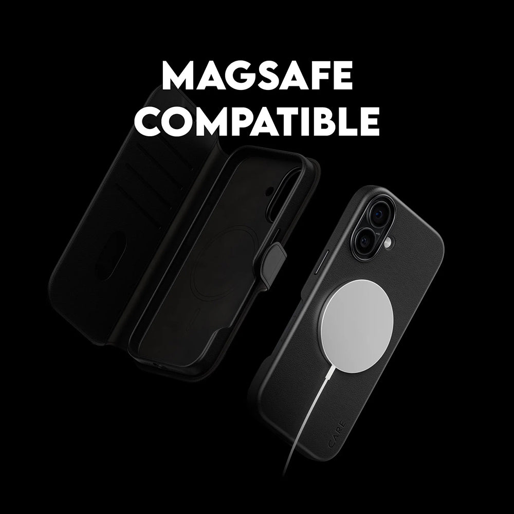 Pouzdro MagSafe pro Apple iPhone 17, PanzerGlass, Care Feature Tango Two-in-One, Černá