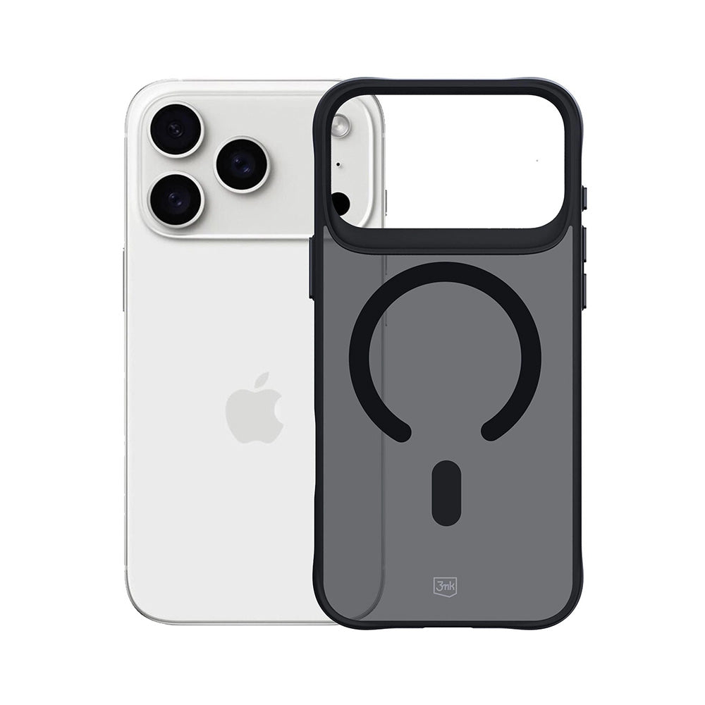 Pouzdro MagSafe pro Apple iPhone 17 Pro, 3MK, Smoke MagCase, Černá