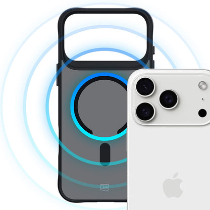 Pouzdro MagSafe pro Apple iPhone 17 Pro, 3MK, Smoke MagCase, Černá