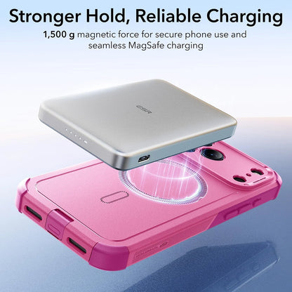 Pouzdro MagSafe pro Apple iPhone 17 Pro, ESR, Cyber, Růžové