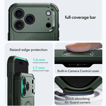 Pouzdro MagSafe pro Apple iPhone 17 Pro, ESR, Cyber, Zelená