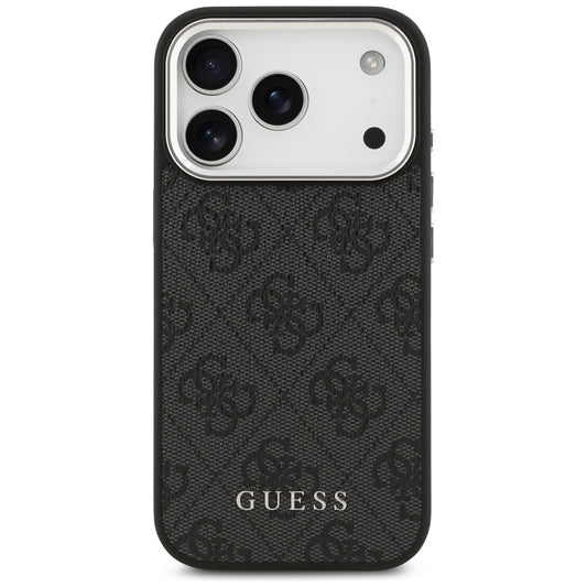 Pouzdro MagSafe pro Apple iPhone 17 Pro, Guess, 4G Classic Logo, Černá