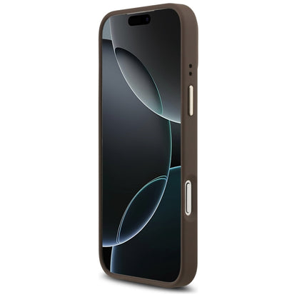 Pouzdro MagSafe pro Apple iPhone 17 Pro, Guess, 4G Classic, Hnědá