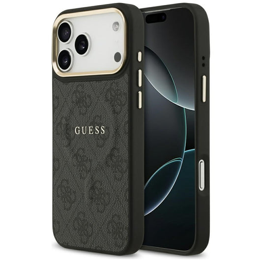 Pouzdro MagSafe pro Apple iPhone 17 Pro, Guess, 4G Classic, Černá