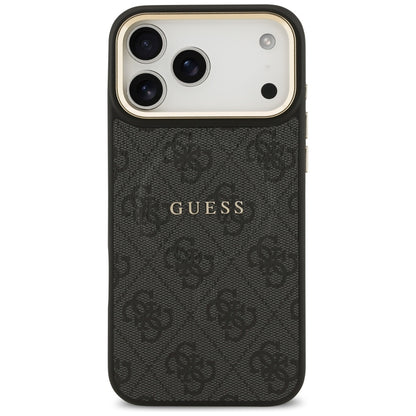 Pouzdro MagSafe pro Apple iPhone 17 Pro, Guess, 4G Classic, Černá
