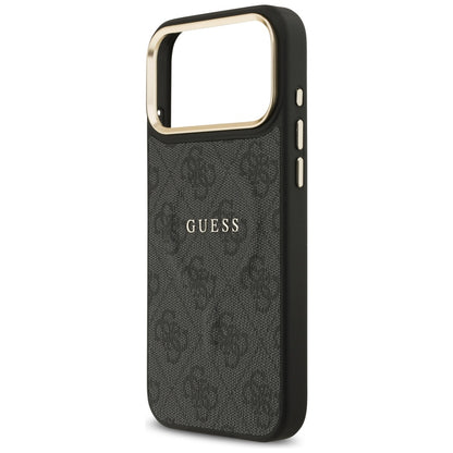 Pouzdro MagSafe pro Apple iPhone 17 Pro, Guess, 4G Classic, Černá