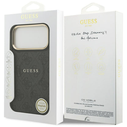 Pouzdro MagSafe pro Apple iPhone 17 Pro, Guess, 4G Classic, Černá