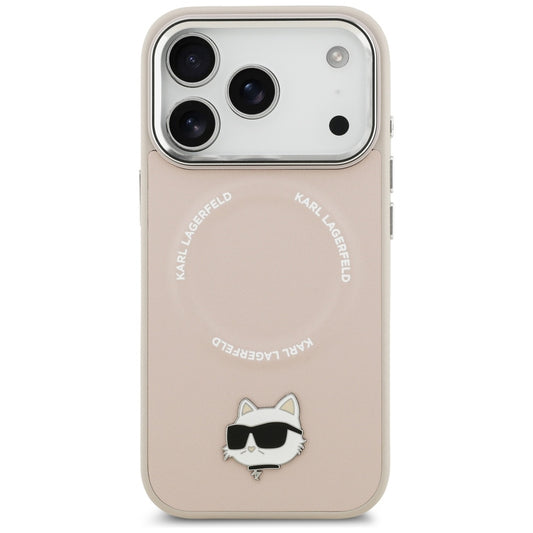 Pouzdro MagSafe pro Apple iPhone 17 Pro, Karl Lagerfeld, Choupette Pin, Růžová