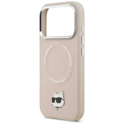 Pouzdro MagSafe pro Apple iPhone 17 Pro, Karl Lagerfeld, Choupette Pin, Růžová