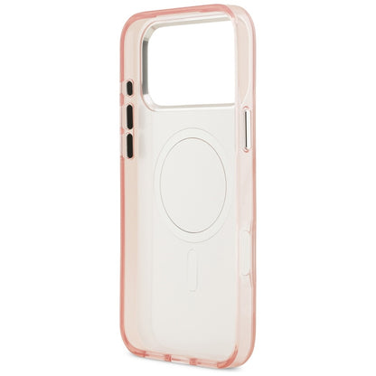 Pouzdro MagSafe pro Apple iPhone 17 Pro, Karl Lagerfeld, IML Aquarelle Logo Choupette, Růžové