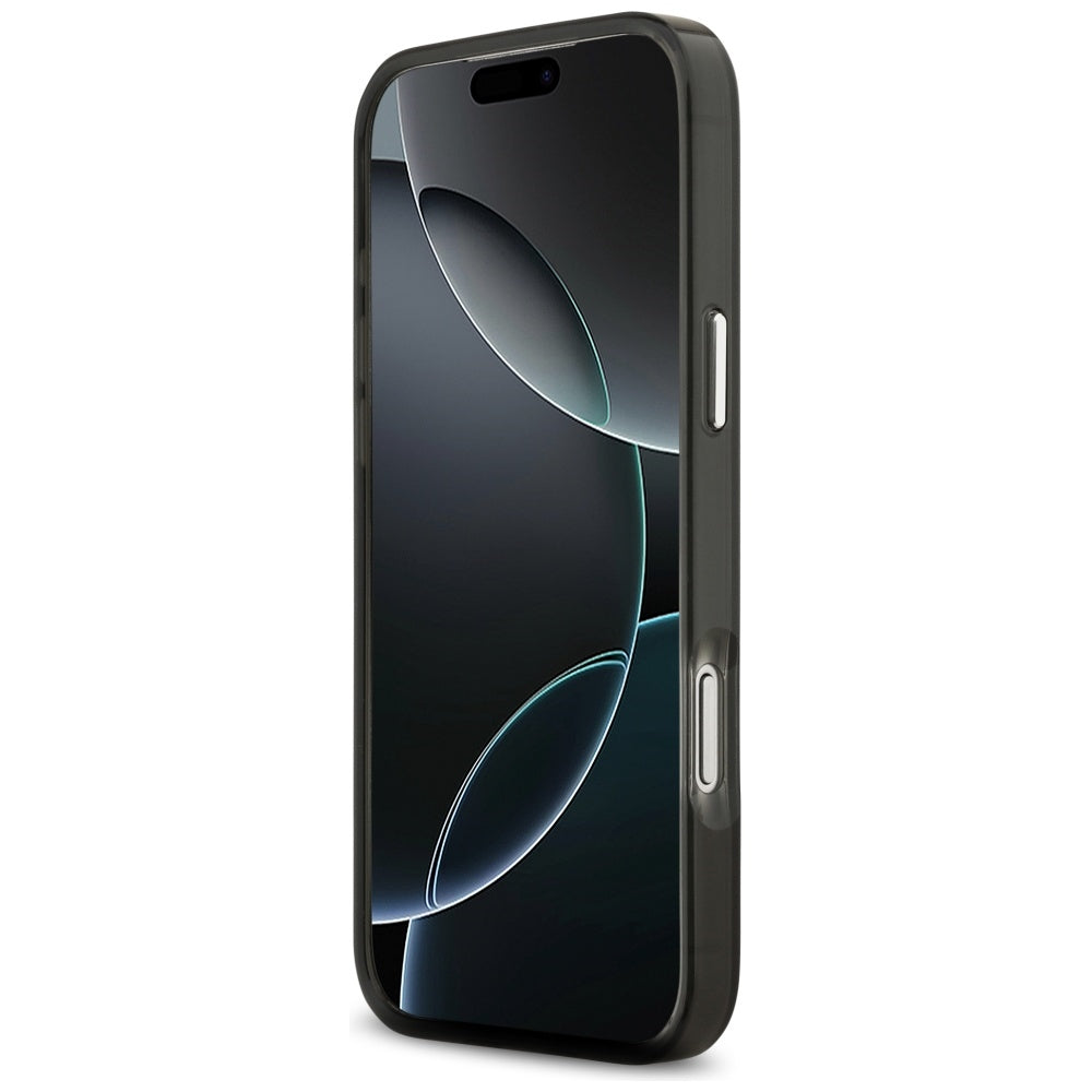 Pouzdro MagSafe pro Apple iPhone 17 Pro, Karl Lagerfeld, IML Aquarelle Logo Karl & Choupette, Černá.