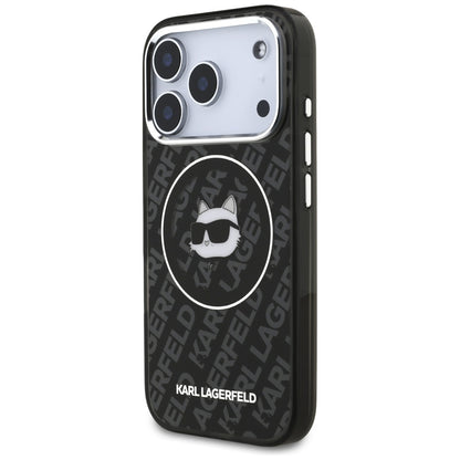 Pouzdro MagSafe pro Apple iPhone 17 Pro, Karl Lagerfeld, IML Choupette`s Head, Černá