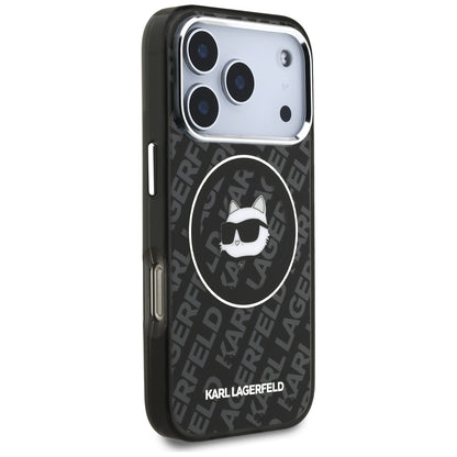 Pouzdro MagSafe pro Apple iPhone 17 Pro, Karl Lagerfeld, IML Choupette`s Head, Černá