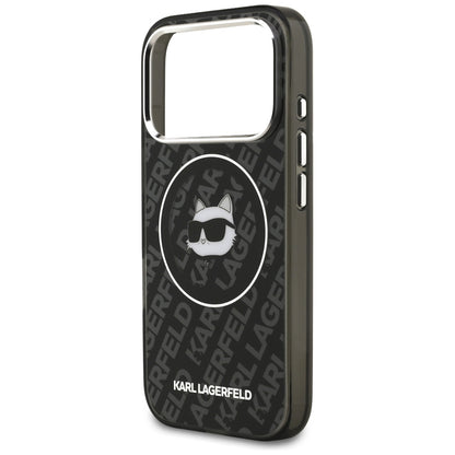 Pouzdro MagSafe pro Apple iPhone 17 Pro, Karl Lagerfeld, IML Choupette`s Head, Černá