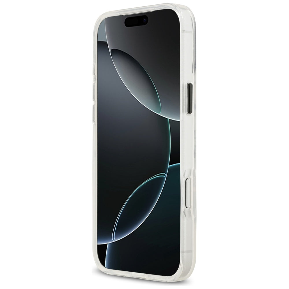 Pouzdro MagSafe pro Apple iPhone 17 Pro, Karl Lagerfeld, IML Sketch Logo Choupette, Průhledné