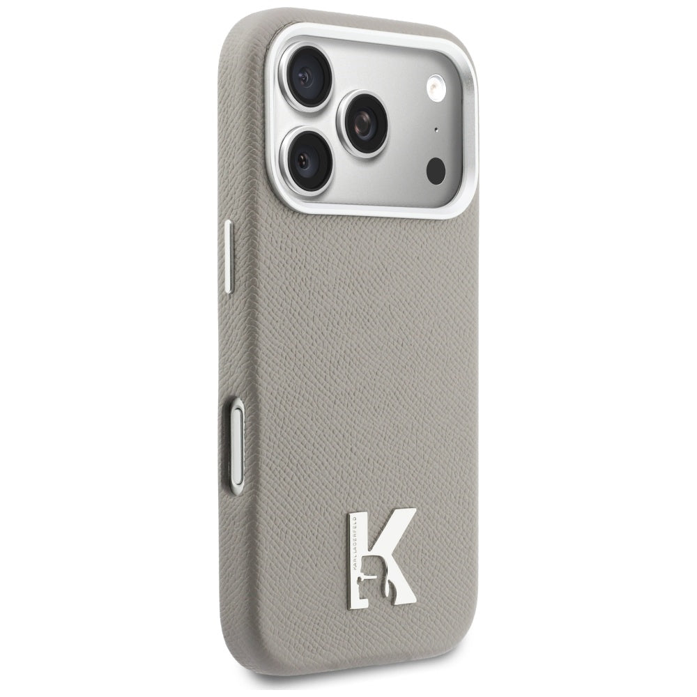 Pouzdro MagSafe pro Apple iPhone 17 Pro, Karl Lagerfeld, Karl Head Logo, Šedé