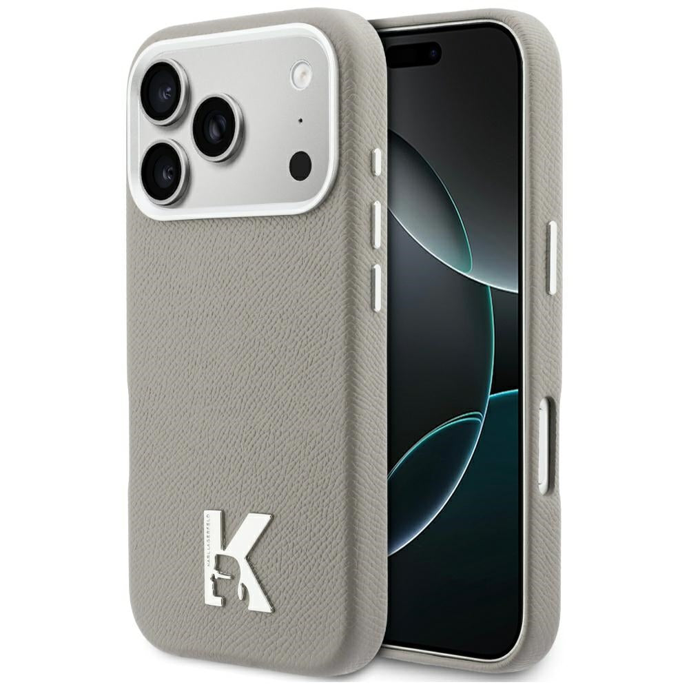 Pouzdro MagSafe pro Apple iPhone 17 Pro, Karl Lagerfeld, Karl Head Logo, Šedé