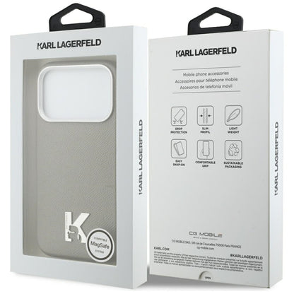 Pouzdro MagSafe pro Apple iPhone 17 Pro, Karl Lagerfeld, Karl Head Logo, Šedé
