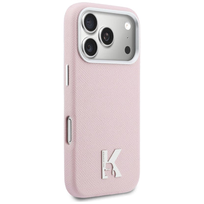 MagSafe Case for Apple iPhone 17 Pro, Karl Lagerfeld, Karl Head Logo, Pink
