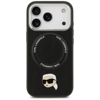 Pouzdro MagSafe pro Apple iPhone 17 Pro, Karl Lagerfeld, Karl Pin, Černá