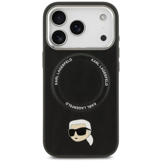 Pouzdro MagSafe pro Apple iPhone 17 Pro, Karl Lagerfeld, Karl Pin, Černá