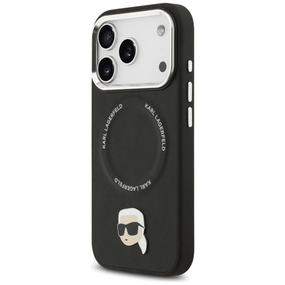 Pouzdro MagSafe pro Apple iPhone 17 Pro, Karl Lagerfeld, Karl Pin, Černá