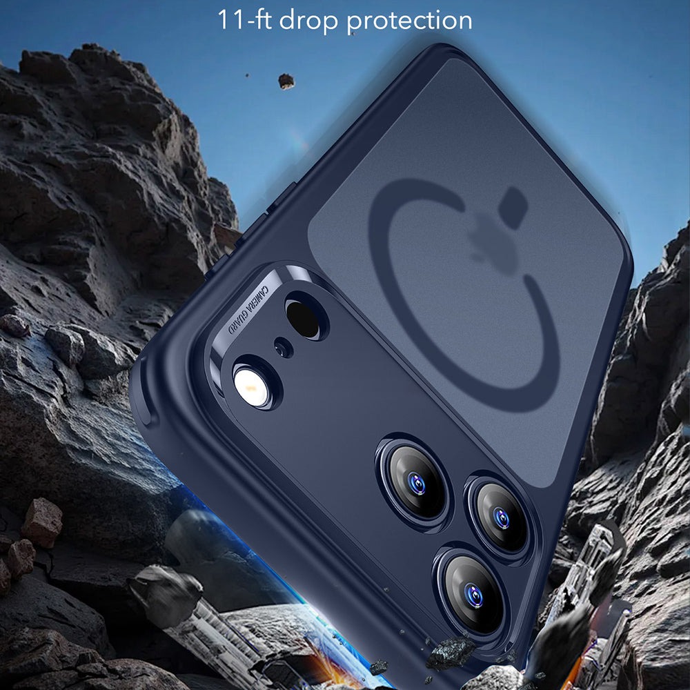 Pouzdro MagSafe pro Apple iPhone 17 Pro Max, ESR, Classic Hybrid, Saténově modrá