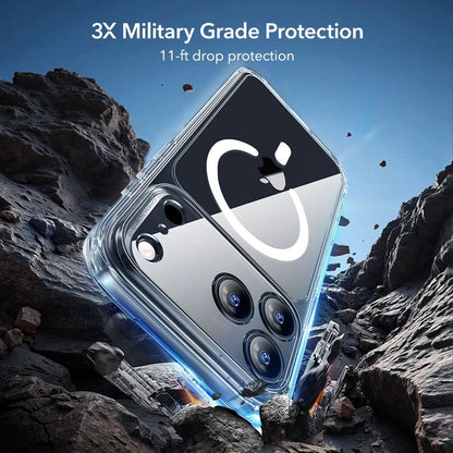 Pouzdro MagSafe pro Apple iPhone 17 Pro Max, ESR, Classic Hybrid se Screen Protector, Průhledné